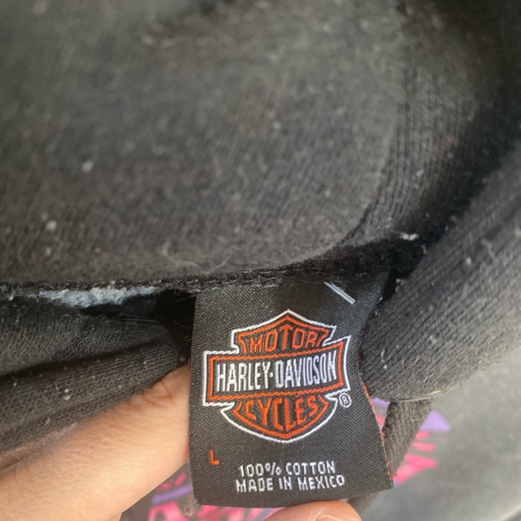 Vintage Harley-Davidson  built to last pink and purple Harley - Picture 3 of 5